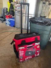 Husky HD65018-TH 18 Pockets Telescoping Handle Weather Resistant Tool Tote...