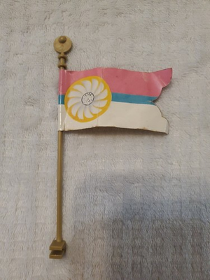 #ad Rare Princess Of Power 1984 She Ra Mattel VTG Parts Crystal Castle Flag amp; Pole $50.00