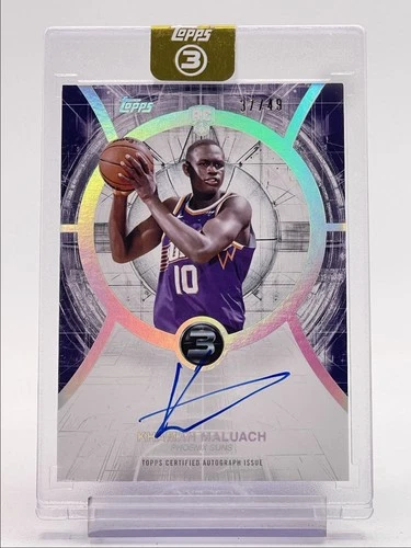 KHAMAN MALUACH 2025-26 TOPPS 3 BASKETBALL ROOKIE AUTOGRAPHS RC AUTO /49 Q5721