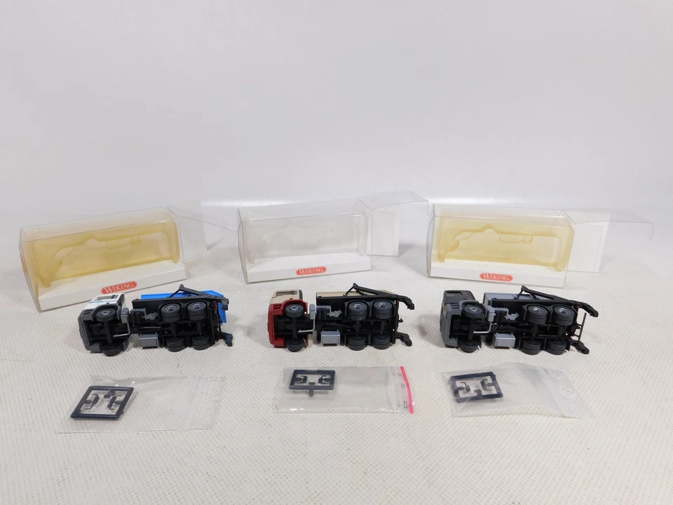 Mint Box Wiking 1:87 H0 3x Absetzkipper MAN 679 01 34 679 02 32 03 32 #EG876-0,5 - Image 3 of 4