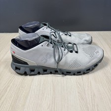 On Men's Cloud X Running SZ 14 Glacier Gray Green Shoes Lightweight Good Cond