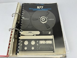 Ordner Serviceanleitung Revox Tonbandgeräte A77 B77 Verstärker A76