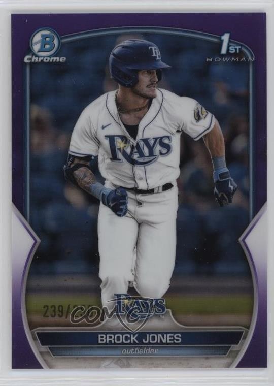 2023 Bowman Chrome Prospects Purple Refractor 239/250 Brock Jones #BCP-115 1i72