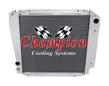 Wr Champion 3 Row Radiator For 1966 - 1977 Ford Bronco Coyote Engine Swap Wr Champion 3 Row Radiator For 1966 - 1977 Ford Bronco Coyote Engine Swap