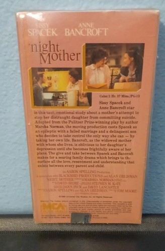 Night Mother Vhs New Sealed - Picture 3 of 9
