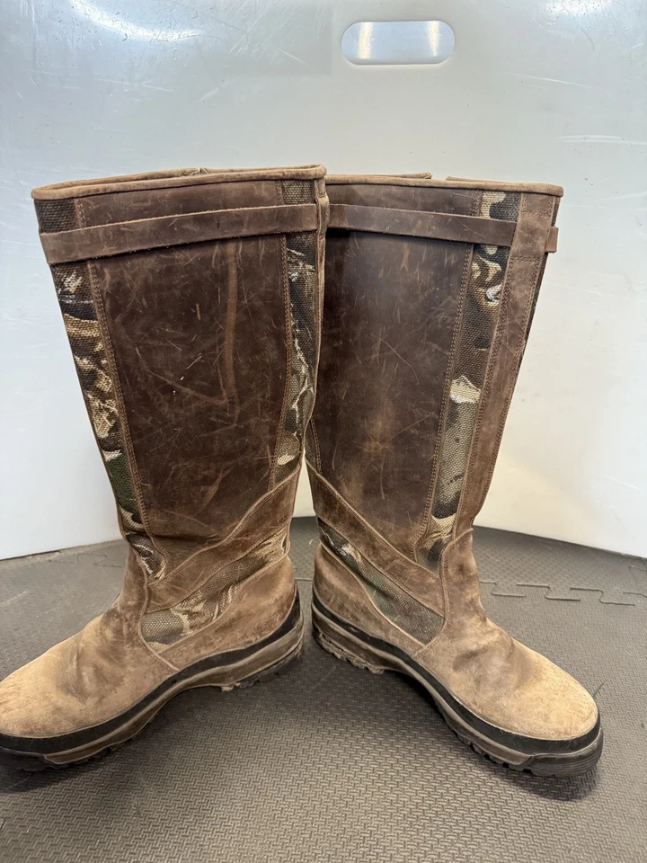 Chippewa Waterproof Leather Camo Hunting & Snake Boots Mens 9 D Vibram. ITALY - Image 2 of 4