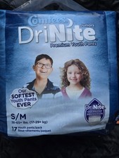 Comfees DriNite Premium Youth Disposable Pull Up Pants S/M 38-65 lbs