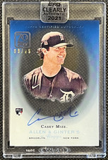 2021 Topps Clearly Authentic '06 Topps Allen & Ginter Auto Blue Casey Mize 9/25