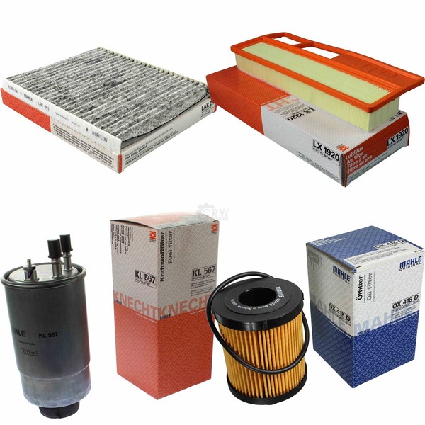 Mahle Kraftstofffilter KL 567 Innenraum LAK 241 Luft LX 1920 ÖLfilter OX 418D-image