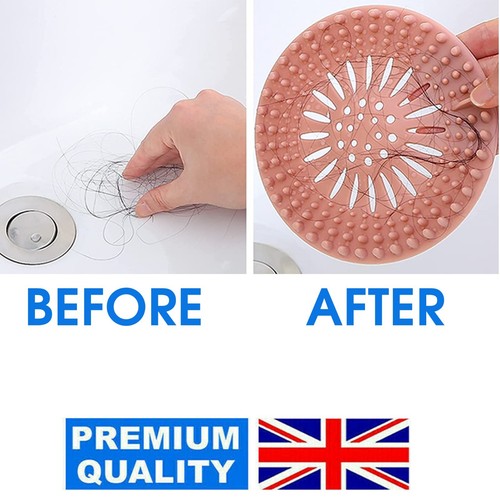 HAIR TRAP SHOWER BATH PLUG HOLE WASTE CATCHER STOPPER DRAIN SINK STRAINER FILTER - Picture 2 of 17
