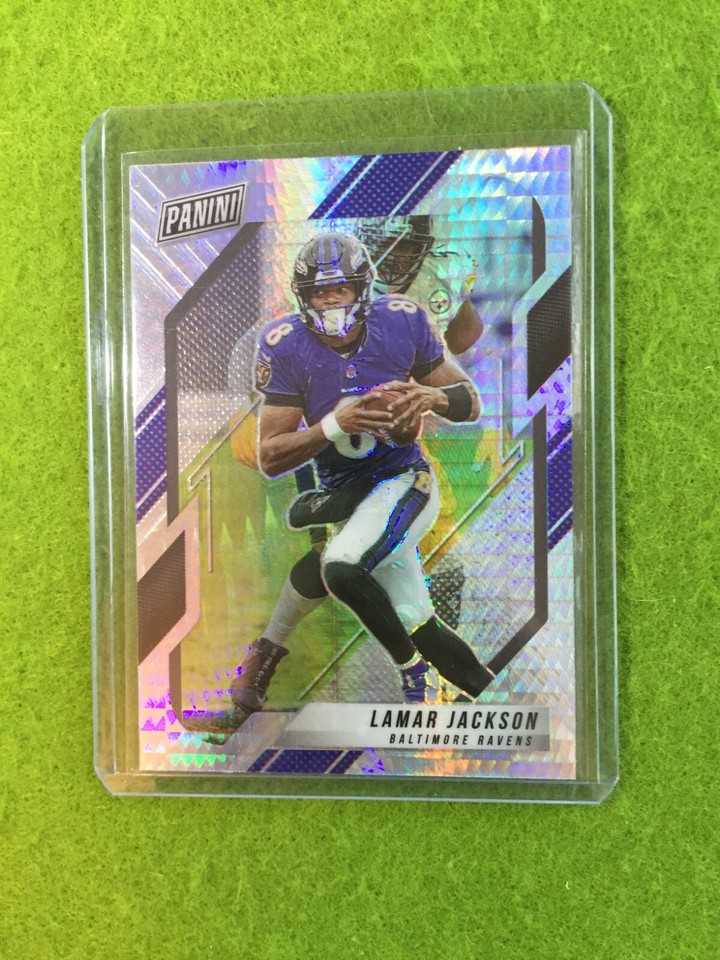 Lamar Jackson VIP HYPER SILVER PRIZM CARD 2022 National Lamar Jackson