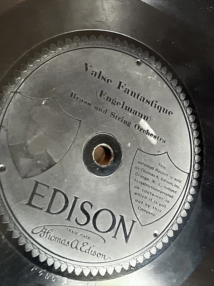 Valse Fantastique F.H. Losey Orchestra Edison Record Rare 2450-A-1-21 VTG - Image 2 of 4