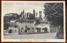 CARTOLINA D' EPOCA-BAZZANO (BO) "INIZIO DI VIA MAZZINI" NUOVA