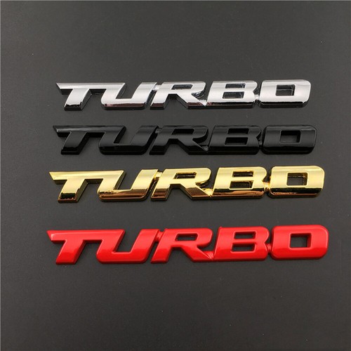 3D Metal Turbo Badge Emblem Car Auto Fender Trunk Tailgate Decal Sticker Parts - Picture 12 of 12