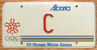 Item photo. Show Listing Details page. Listing 1988 Alberta Souvenir License Plate Number C Tag – Winter Olympics