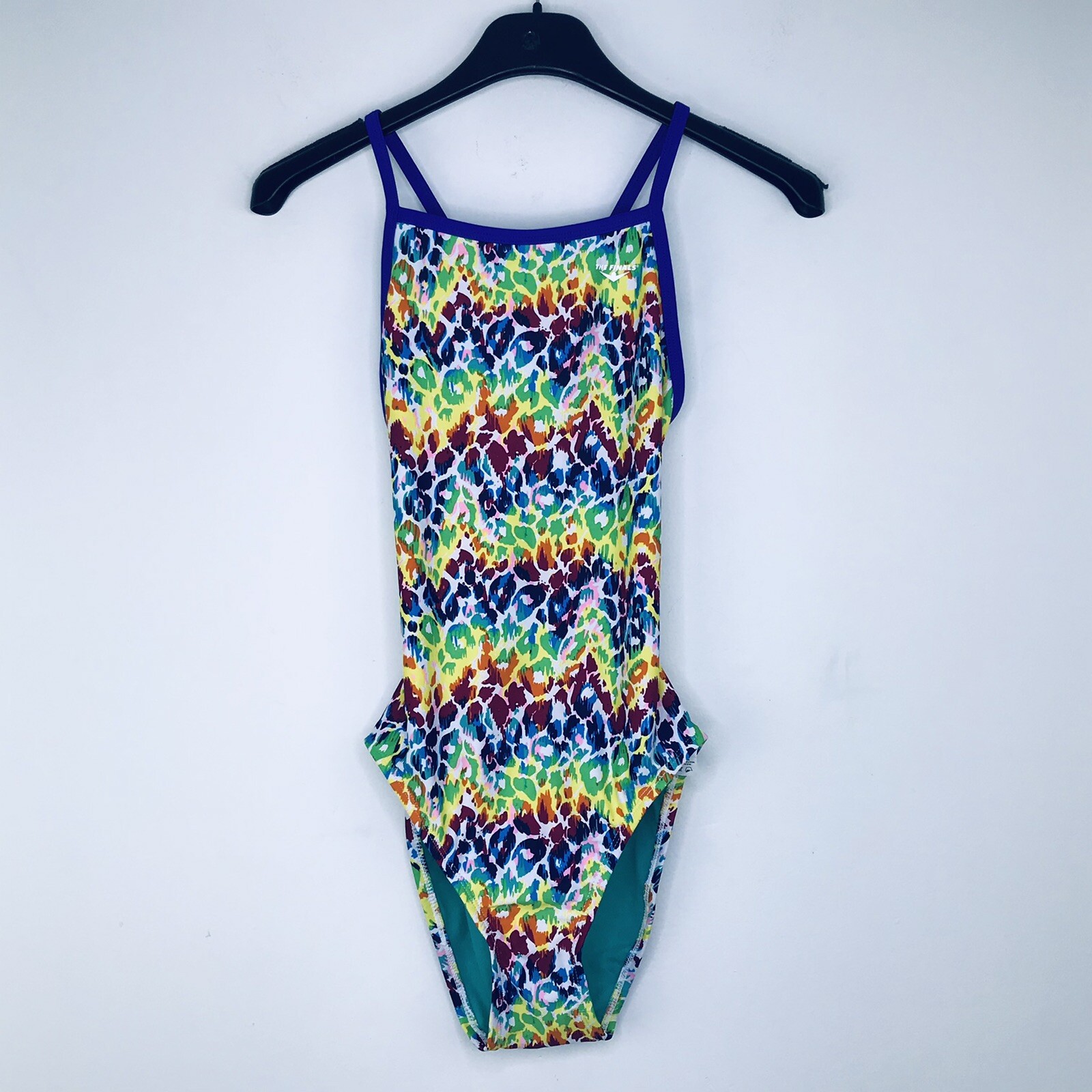 rainbow leopard print bathing suit