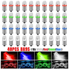 10-40PC BA9S 1815 1895 LED Interior Dome Instrument Dash Panel Gauge Light Bulbs