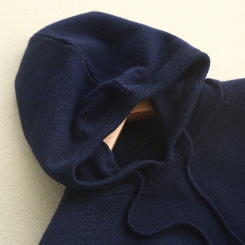 Women Hoodie Knitted Shirt Hooded Sweatshirt Tops Long Sleeve Casual Loose - Picture 9 of 34