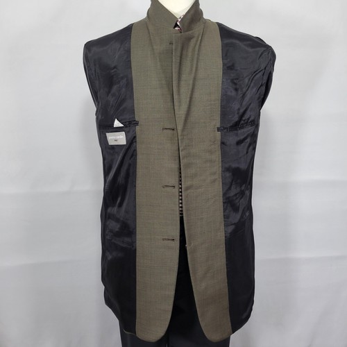 Pierre Cardin Men's Sport Coat Blazer Three Button Brown Nailhead Wool Size 42L - Picture 12 of 14