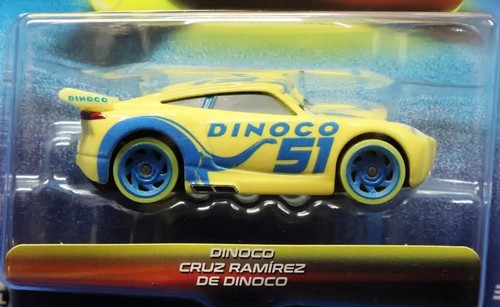 Disney Pixar The World of Cars Glow Racers Dinoco Cruz Ramirez Glows in the Dark - Picture 5 of 6