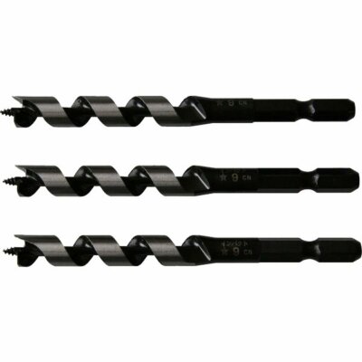 STAR-M Short Auger Bit 1/4ln.Hex Shank Wood Drill Impact 3-36mm made in Japan