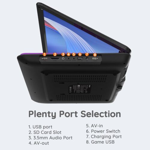17,5’’ Tragbarer DVD Player mit 15,6’’ HD Display 6 Std. Wiederaufladbare Akku - Bild 7 von 9