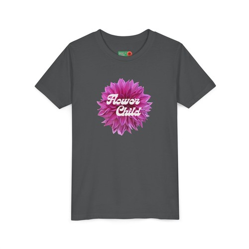Flower Child Youth Tee, Boho Kids Shirt, Gift for Young Gardeners, Nature Lover - Picture 20 of 25
