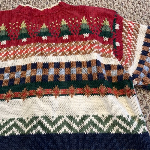 VTG Heirloom Collectibles Cardigan Sweater Womens Sz M Patchwork Christmas - Photo 21/24