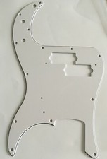 Electric Guitar Pickguard For Fender '62 Precision P Bass,3 Ply White