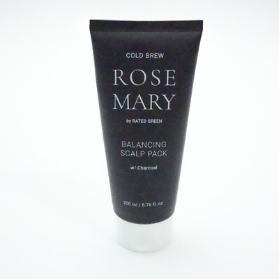 Rated Green Cold Brew Rose Mary Balancing Scalp Pack w Charcoal 200ml