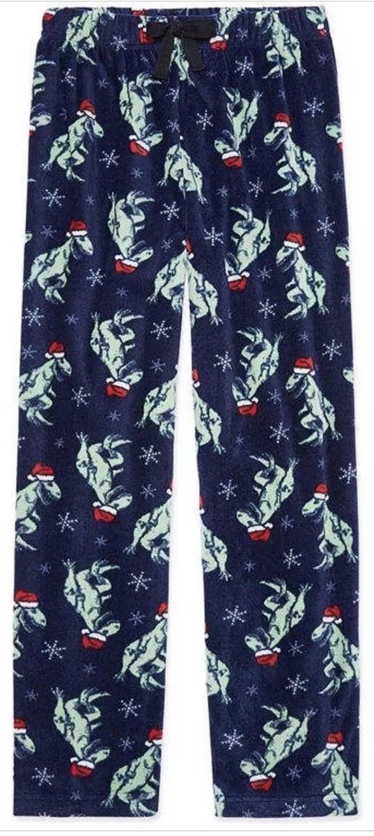 Fleece Pajama Men's Dinosaur Pyjama Bottoms NEW BOYS