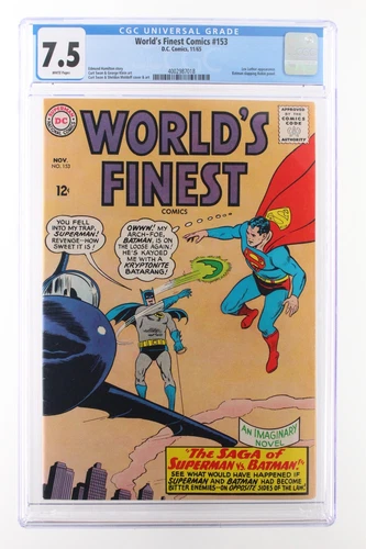 World's Finest Comics #153 - DC 1965 CGC 7.5 Lex Luthor Appearance