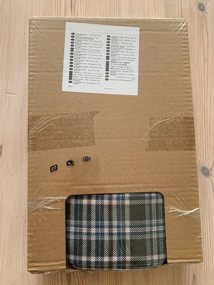 IKEA Stocksund Funda Slipcover para Banco con Almacenamiento Segersta Multicolor Nueva Foto 2 de 3