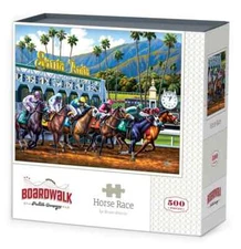 Horse Race 500 Piece Jigsaw Puzzle Boardwalk New