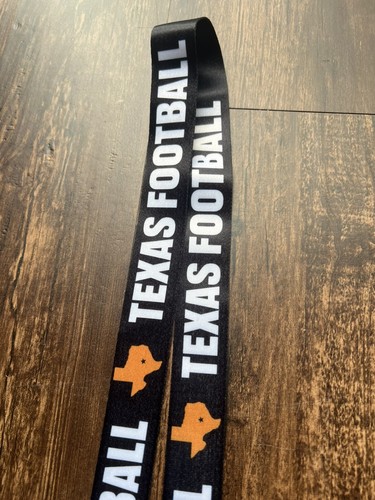 Texas Longhorns Lanyard Black Double Hooks Keychain Football Special Event - Picture 2 of 3