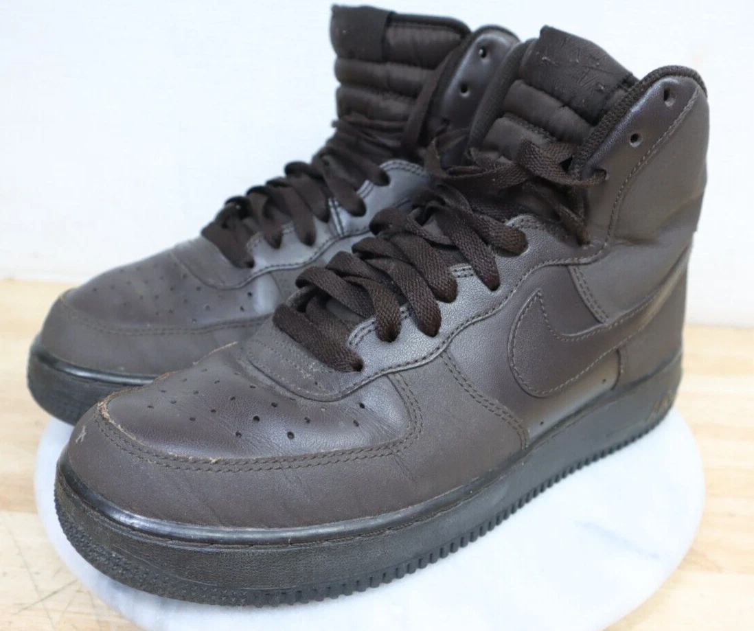 Nice Used Men s Nike Air Force 1 AF 1 Brown Sneakers 315121 200