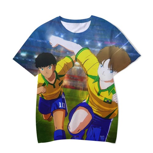 Captain Tsubasa 3D Print Streetwear Boy Girl Casual Oversized O-Neck TShirt - Picture 33 of 40