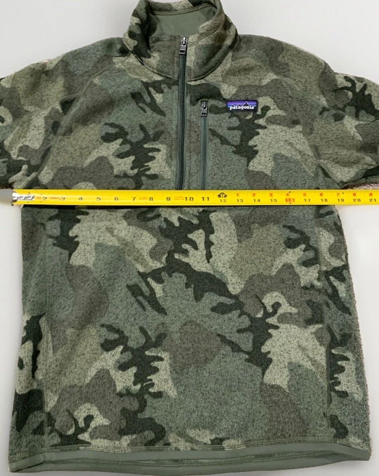 Patagonia Better свитер камуфляж толстовка пуловер мужской маленький четверть молнии флис - Изображение 4 из 4