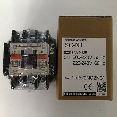 New Fuji SC-N1 Magnetic Contactor SCN1 200-240VAC 220VAC Free Shipping 1PC