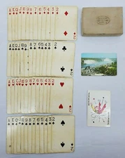 VINTAGE ~Brown & Bigelow Redislip "Niagara Falls Panorama" Standard Playing Card
