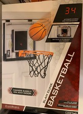 New Eastpoint Slam Dunk over the door Basketball set 18" x 12" Sounds Auto Score