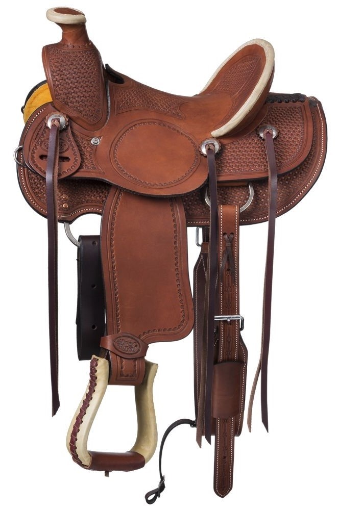 12 Inch Youth Walhalla Wade Hard Seat Western Saddle - Med Oil-Roughout Leather 12 Inch Youth Walhalla Wade Hard Seat Western Saddle - Med Oil-Roughout Leather