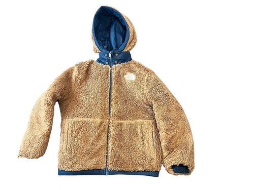 THE NORTH FACE Boys Reversible Mount Chimbo Full Zip Hooded Jacket Navy 12 - Picture 13 of 19