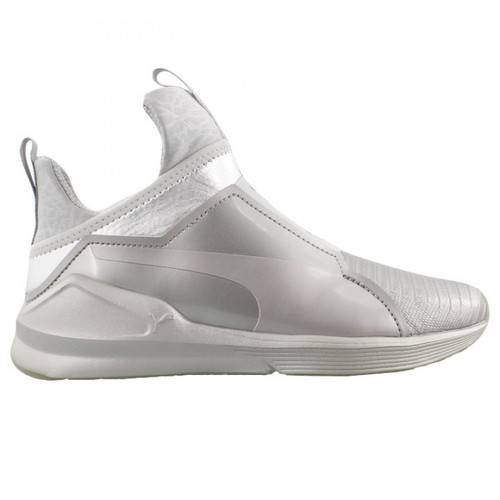 puma silver metallic sneakers