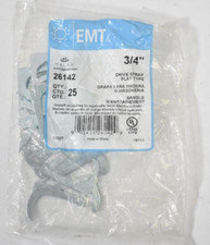 Halex 3/4"x2-3/16" Electrical Metallic Tube EMT Steel Drive Straps 25 Pack 26142