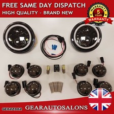 Full Smoked LED Fog Reverse Light Upgrade Kit For Land Rover 90/ 110 & Defender