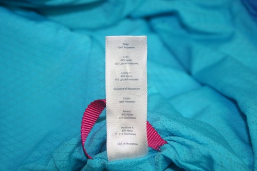 Ivivva by Lululemon Jacket Girls Size 12 Turquoise Purple Hooded Full Zip Nice! - Picture 12 of 13