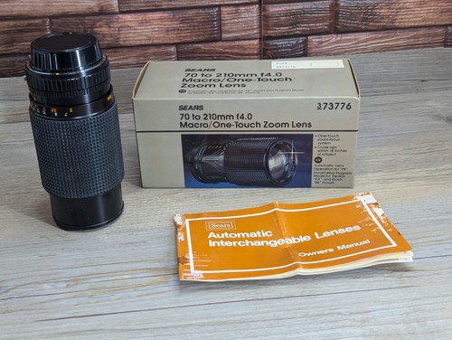 Sears Macro/ One-Touch Zoom Lens KR Pentax Mount 70 To 210mm F4.0 W/ Box 373776 - Picture 1 of 19