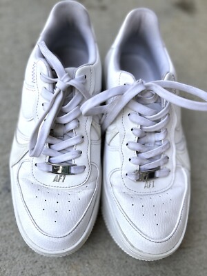 Size 8 - Nike Air Force 1 PLT.AF.ORM Triple White W | eBay
