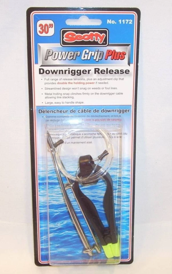 Scotty Power Grip Plus Stacker Downrigger Release 1172 30" Leader Trolling Snap - Image 2 of 4